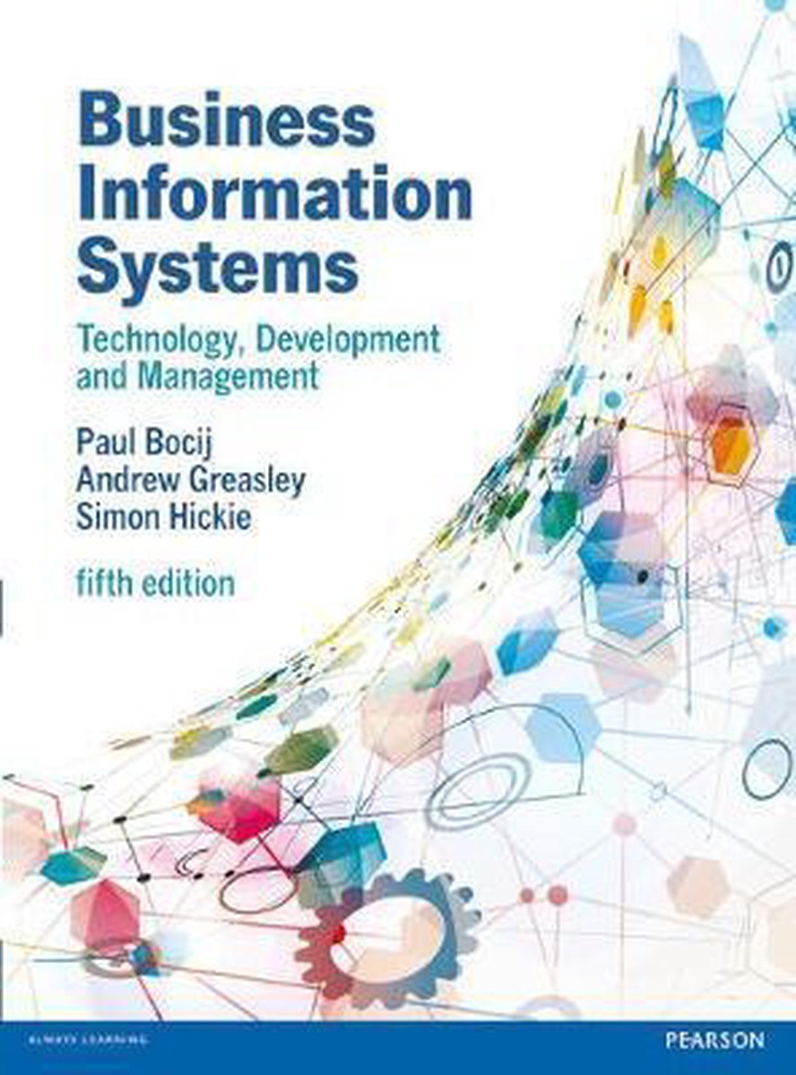 Business Information Systems 5th Edn 9780273736455 Paul Bocij Boeken Bol Com