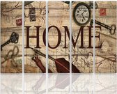 Schilderij HOME Vintage, XXL, 4 maten, premium print