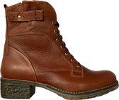 Durea 9649 K - Volwassenen VeterlaarzenHalf-hoge schoenen - Kleur: Cognac - Maat: 39