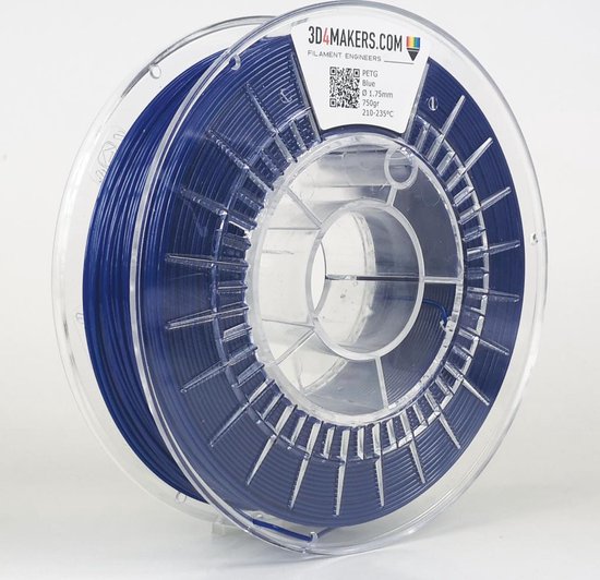 3D4Makers - PETG Filament - Blue (RAL5002) - 1.75mm - 750 gram