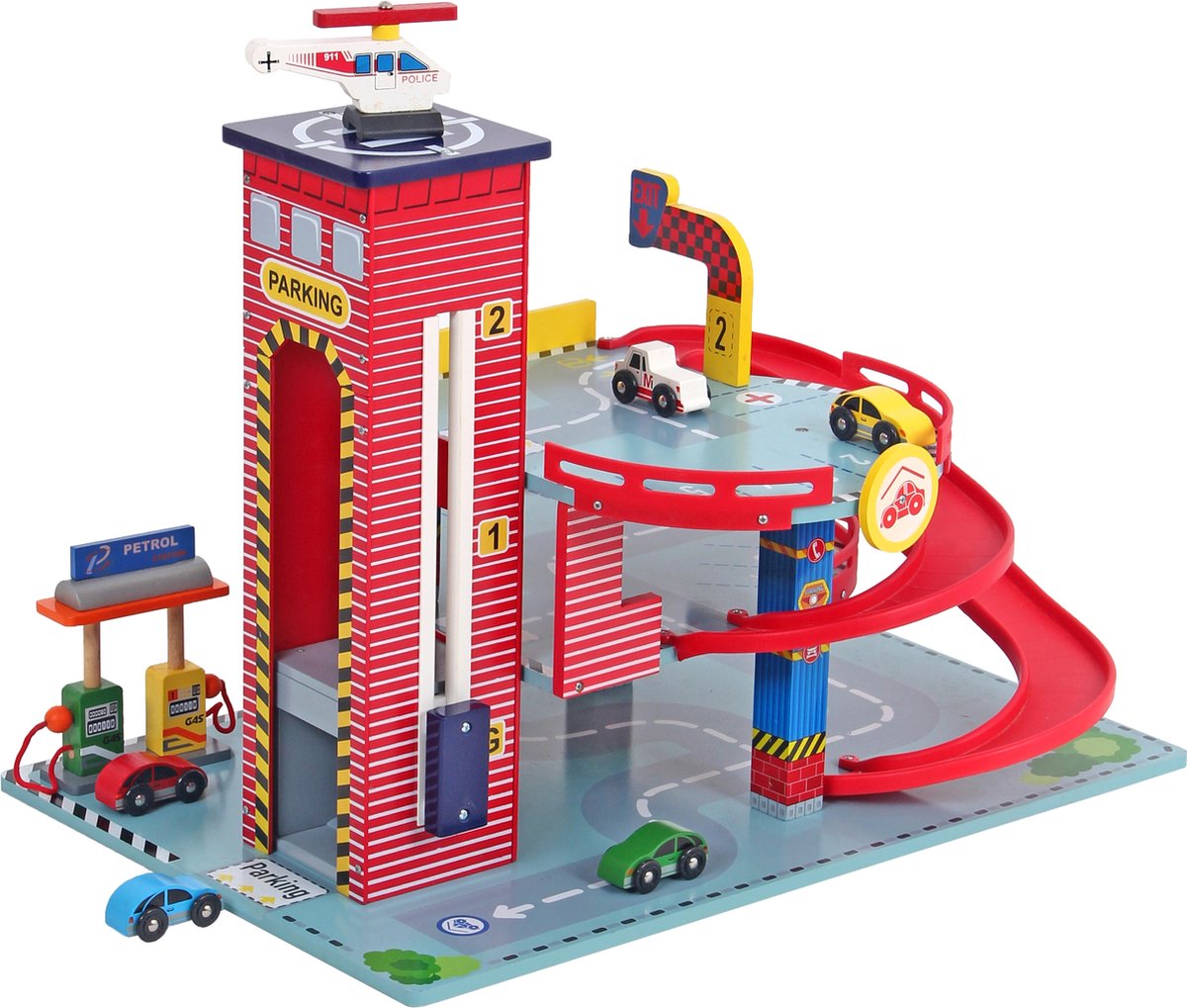 Mentari Houten Garage Rood — afbeelding 11