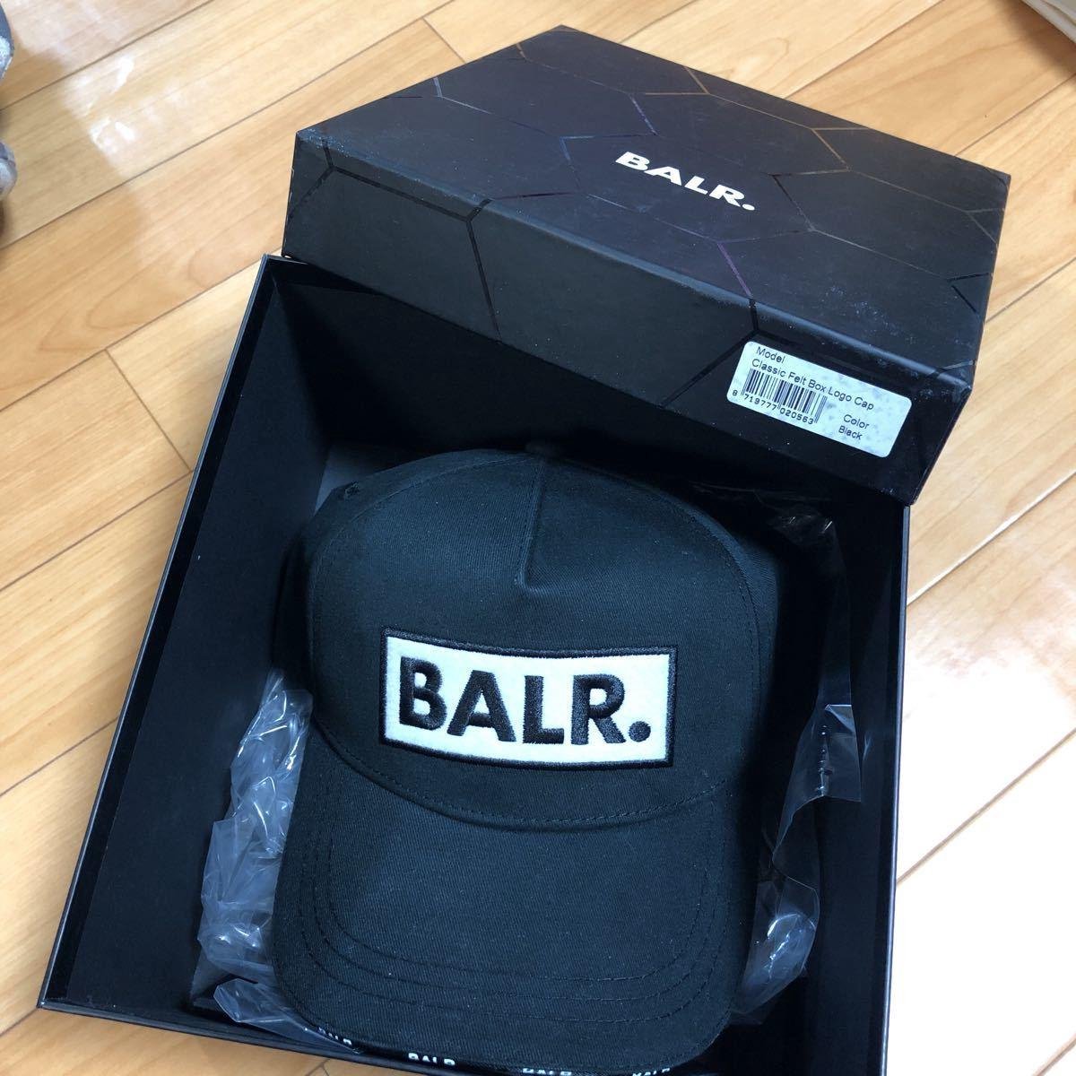 BALR CLASSIC FELT BOX LOGO CAP BLACK