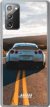 Samsung Galaxy Note 20 Hoesje Transparant TPU Case - Silver Sports Car #ffffff