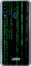 Samsung Galaxy A20s Hoesje Transparant TPU Case - Hacking The Matrix #ffffff