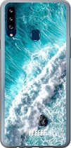 Samsung Galaxy A20s Hoesje Transparant TPU Case - Perfect to Surf #ffffff