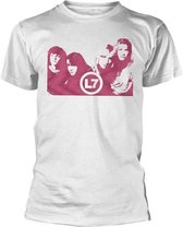 L7 Heren Tshirt -XL- Warp Wit