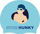 Swim Hunky - Lagoon blue Silicone Swim Caps - Heren | Funky