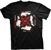 Red Hot Chili Peppers Heren Tshirt -L- Blood/Sugar/Sex/Magic Zwart