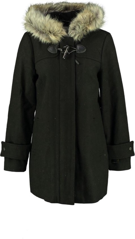 | Garcia zwarte deels wollen parka winterjas | Garcia zwarte deels wollen parka winterjas