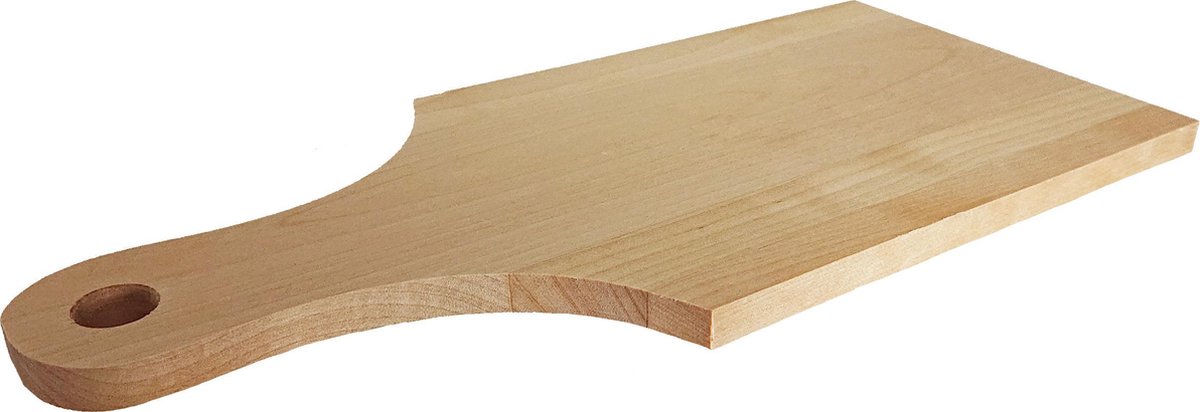 Bomid: Hamburger plank - 31cm – Gemaakt van gerookt berkenhout – handvat | bol.com