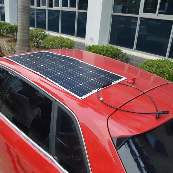 100W 18V Flexibele Monokristallijn Zonnepaneel Voor Auto/Boot/Home Solar,  Batterij... | bol.com