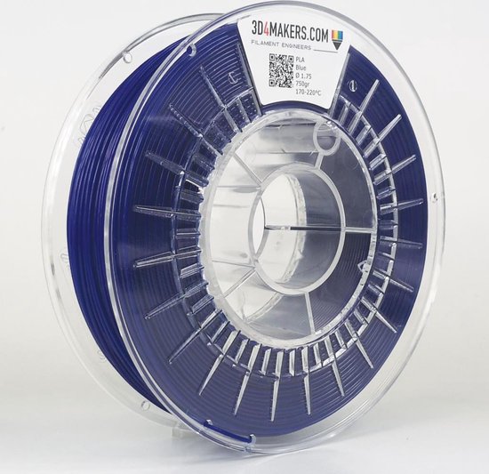3D4Makers - PLA Filament - 1.75mm - 750 gram - Blue