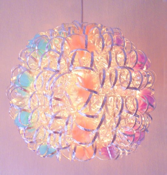 Product: Funnylight Vrolijk Design hanglamp met zilveren krullen en pastel regenboog kleuren bloemen voor de kids baby kinder en tiener kamer, van het merk Funnylight kinderlampen
