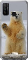 Huawei P Smart (2020) Hoesje Transparant TPU Case - Polar Bear #ffffff
