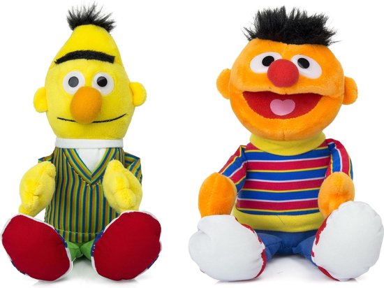 Pluche Sesamstraat Bert en Ernie knuffels cm - Speelgoed - Pluche knuffels | bol.com