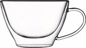 Bormioli Luigi - Boisson en verre thermique - 2 tasses modèle bas