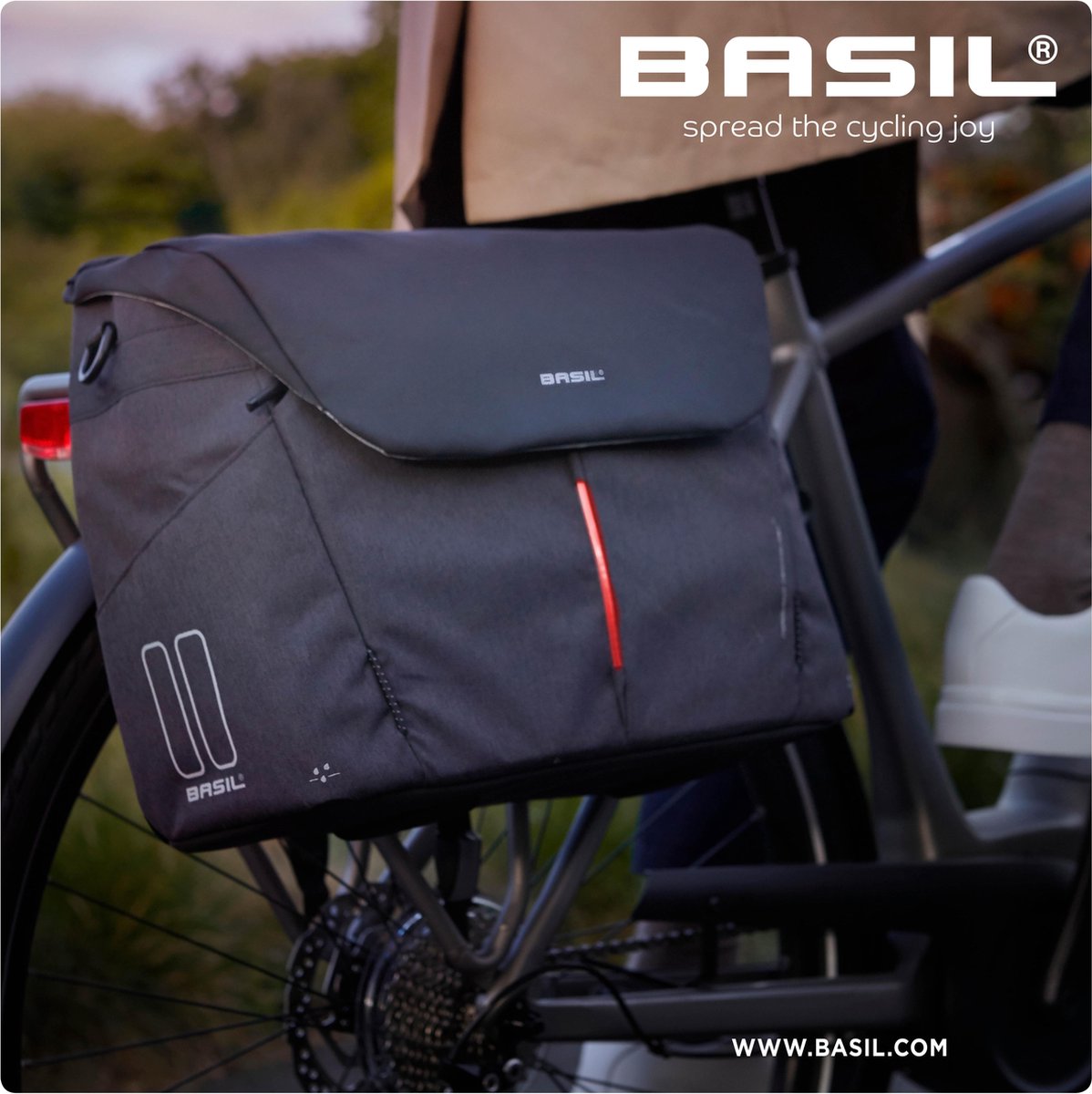 Basil B-Safe Commuter Laptoptas - Zwart - 17 Liter | bol.com