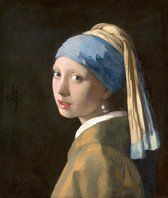 Kunst: Johannes Vermeer, Het meisje met de parel, ca. 1665-1667. Schilderij op canvas, 30 X 45 CM