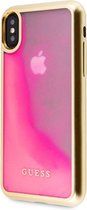 Guess Liquid Glow in the Dark Hard Case - Apple iPhone X/XS (5.8") - Roze