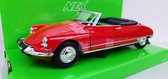 Welly Citroen DS 19 Cabriolet rood 1:24