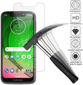 Screenprotector Glas - Tempered Glass Screen Protector Geschikt voor: Motorola Moto G7  - 1x