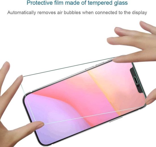 Screenprotector Glas - Tempered Glass Screen Protector - 2x Geschikt voor: Apple iPhone 12 - Ar202