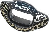 Shock Doctor Shield | kleur Black Silver Shattered | mondbeschermer, opzetstuk, schild | geschikt voor meerdere sporten | American football