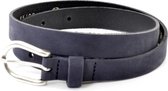 Kidzzbelts Meisjeskinderriem Smalle 2079 - Blauw - 65 cm
