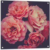 Tuinposter – Bloemenboeket - 80x80cm Foto op Tuinposter  (wanddecoratie voor buiten en binnen)