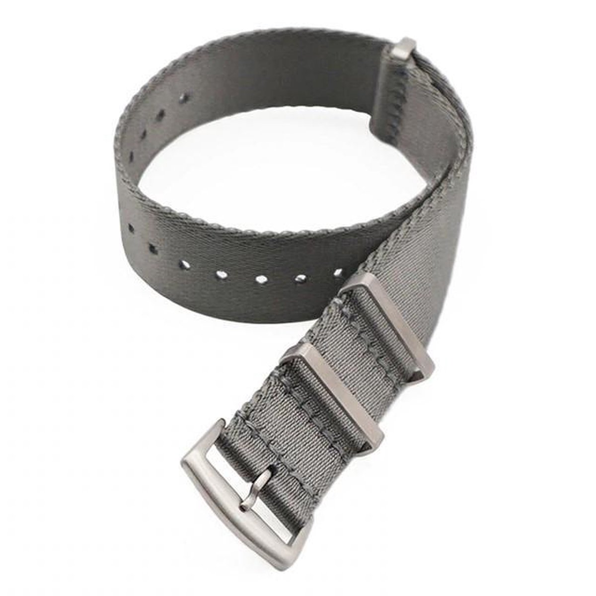 NATO Strap - Horlogebandje - Premium - Grijs - 22 mm - Inclusief Watchtool - Bandjesbaas