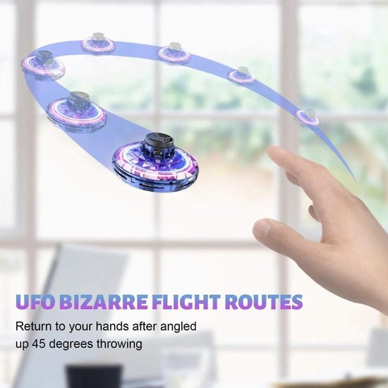 Flying Gyroscopes vliegende spinner met LED