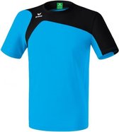 Erima T-shirt Club 1900 2.0 Junior Polyester Zwart/blauw Mt 116