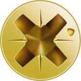 Vis universelle Spax 'Pozi' acier jaune 3,5 x 20 mm - 100 pièces
