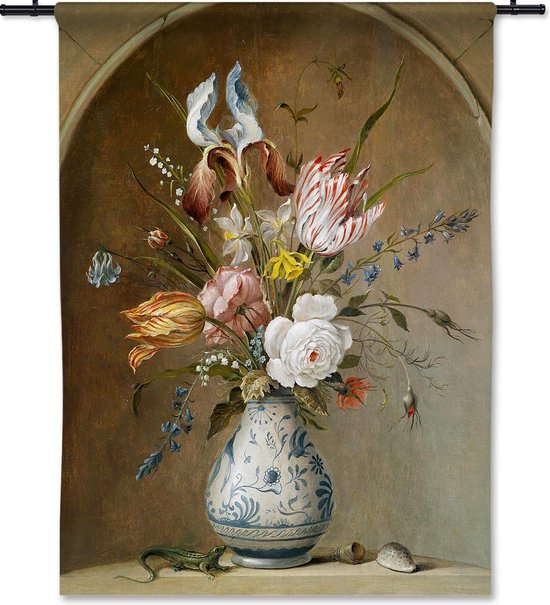 Tapisserie Fleur Nature Morte - Balthasar van der Ast - 150x200 cm | bol