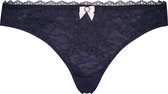 Hunkemöller Dames Lingerie String Maya  - Blauw - maat XL