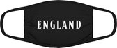 England mondkapje | gezichtsmasker | bescherming | bedrukt | logo | Wit mondmasker van katoen, uitwasbaar & herbruikbaar. Geschikt voor OV