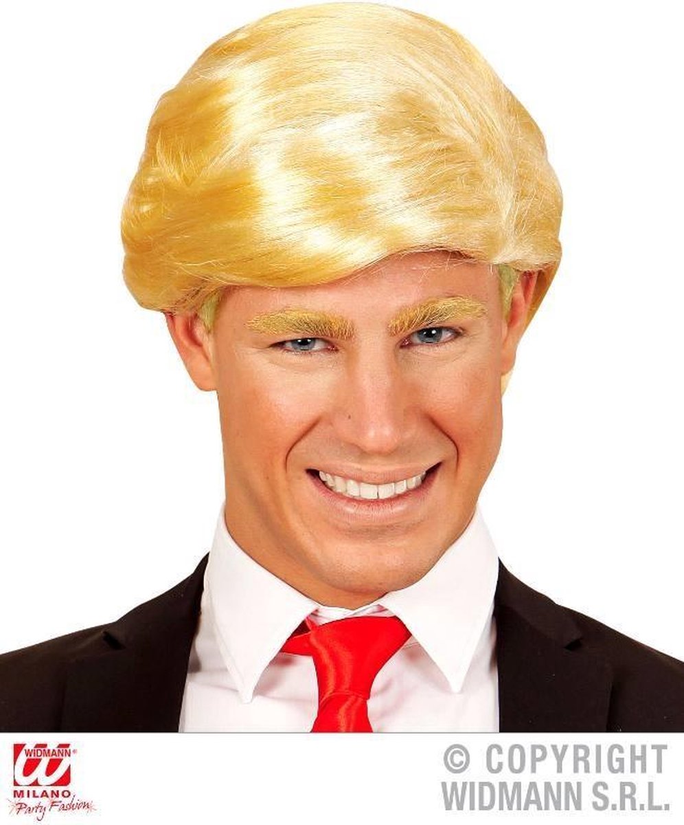 Widmann - Costume du Président - Perruque du Président Trump - Blonde -  Déguisements -... | bol
