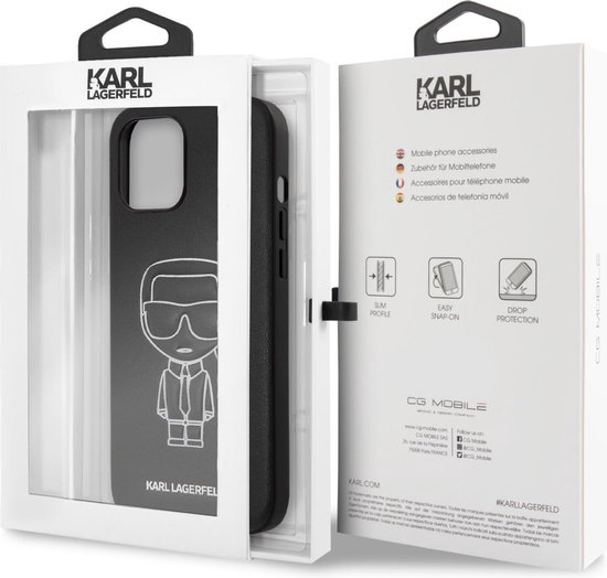 bol.com | Karl Lagerfeld Embossed Backcover iPhone 12 Pro Max hoesje