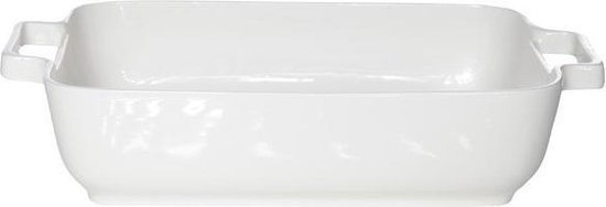 Plat à four blanc, porcelaine, 19,5 cm