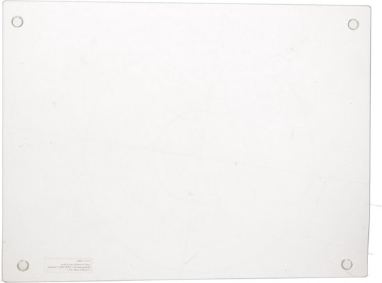 Glazen snijplank met siliconen voetjes 30 x 40 cm - Snijplanken/serveerplanken van | bol.com