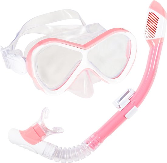 Atlantis Abaco Combo - Snorkelset - Duikbril - Snorkel - Kinderen - Roze