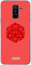 6F hoesje - geschikt voor Samsung Galaxy A6 Plus (2018) -  Transparant TPU Case - D20 - Red #ffffff