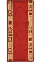 Tapijt Vloerkleed 67x150 cm rood (incl LW anti kras vilt) - Tapijten woonkamer
