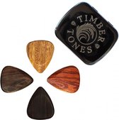 Timber Tones Electric Guitar Mixed Tin / 4 verschillende Plectrums