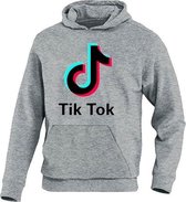 Tik Tok TikTok Hoodie grijs Kids Grijs - Maat 140/152