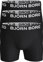 Björn Borg boxershorts Core (3-pack) - heren boxers normale lengte - zwart - Maat: L