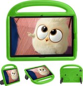 Huawei Mediapad M5/M6 Hoes - 10.8 inch - Schokbestendige case met handvat - Sparrow Kids Cover - Groen