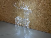 Prilux 'Reno 3D' kerstverlichting figuur: rendier - voor buiten IP44 - 90cm - 120LED winterwit