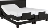 Beter Bed Select boxspring Salerno verstelbaar met Silver Pocket deluxe Foam matras - 180 x 200 cm - anouk zwart