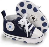 Pasgeboren Baby Jongens Meisjes Eerste Wandelaars Schoenen 0-6 maanden Zachte Zool Anti-Slip Baby schoenen : Kleur donkerblauw